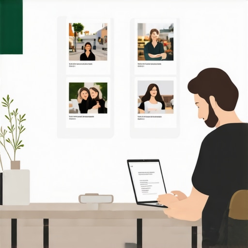 Business owner uploading photos to Google My Business dashboard