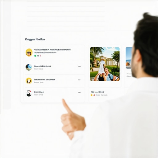 Business owner updating GMB profile on computer