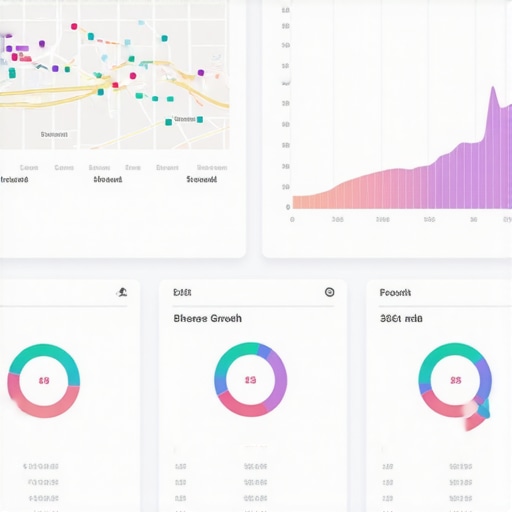 Screenshot of analytics dashboard monitoring local map pack rankings with upward trends.
