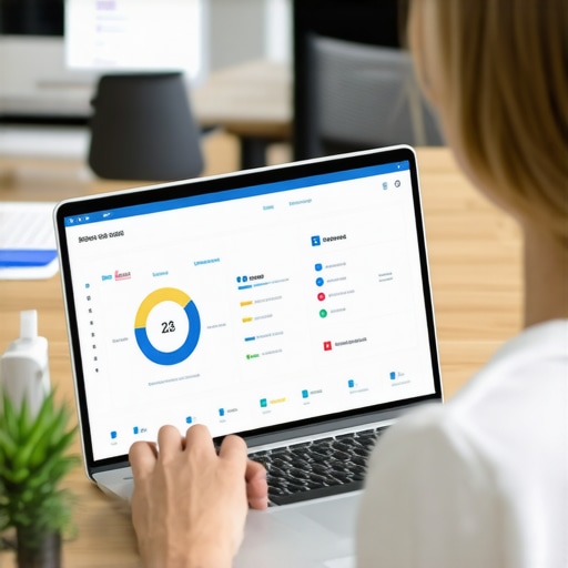 Team analyzing local SEO metrics on a computer