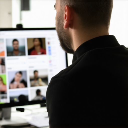 Business owner optimizing Google My Business profile with recent updates.