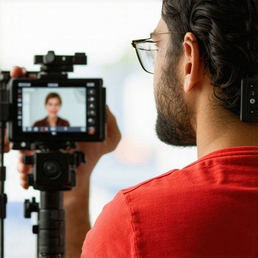 Business owner uploading a video to Google My Business to boost local search rankings.