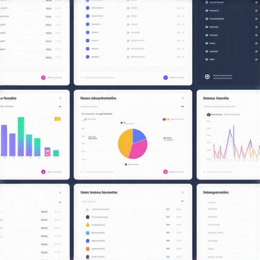 A professional dashboard displaying analytics and metrics for local SEO and map rankings.
